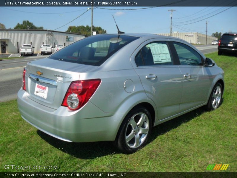 Silver Ice Metallic / Jet Black/Dark Titanium 2012 Chevrolet Sonic LTZ Sedan