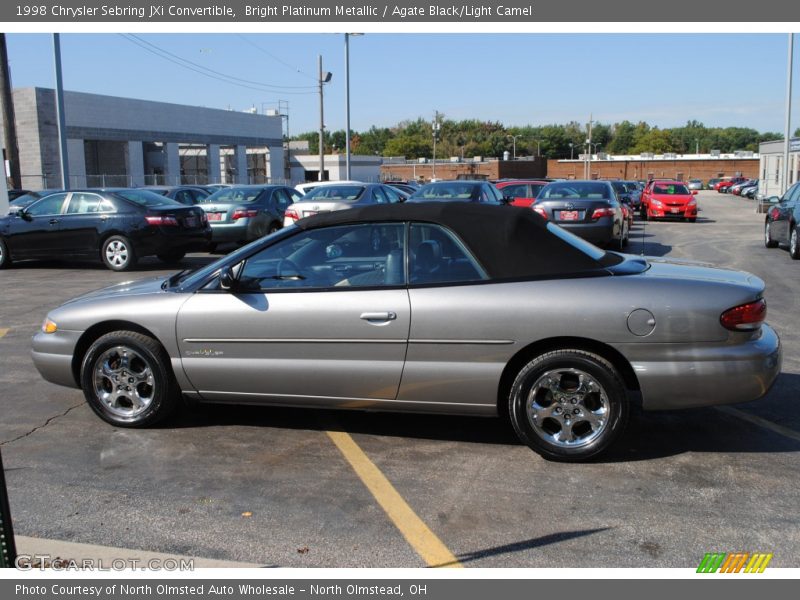 Bright Platinum Metallic / Agate Black/Light Camel 1998 Chrysler Sebring JXi Convertible