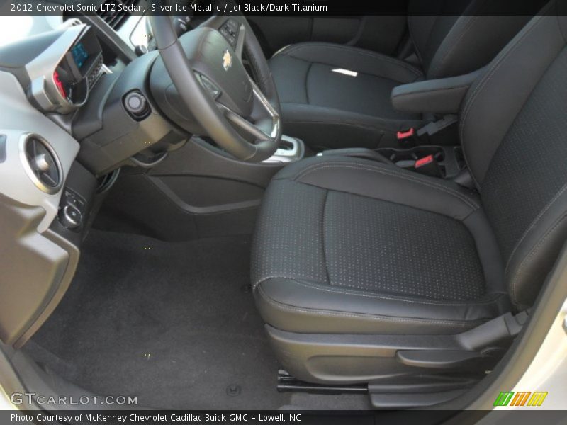  2012 Sonic LTZ Sedan Jet Black/Dark Titanium Interior