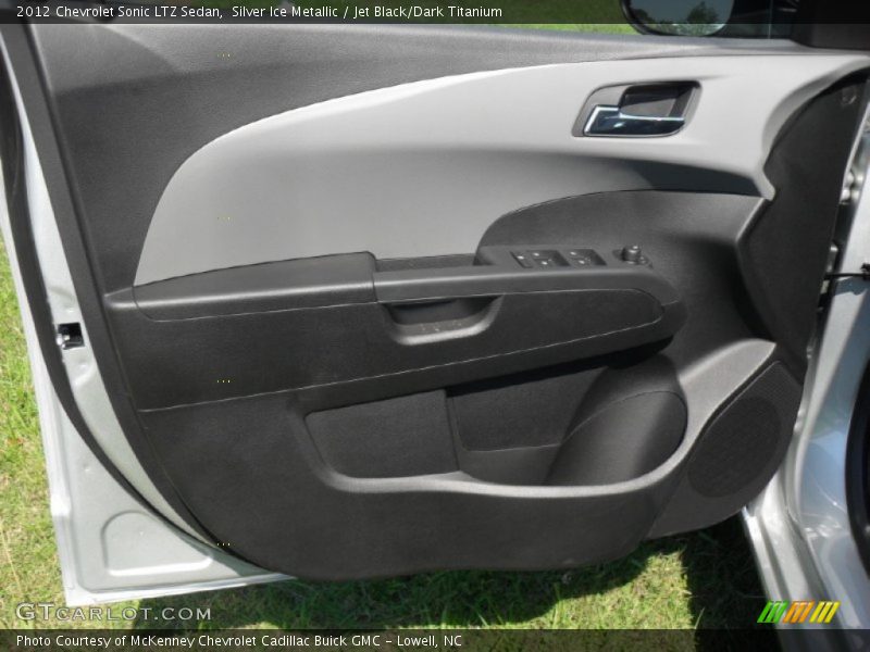 Silver Ice Metallic / Jet Black/Dark Titanium 2012 Chevrolet Sonic LTZ Sedan
