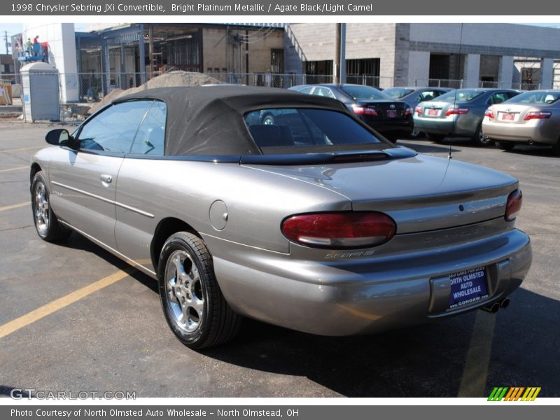 Bright Platinum Metallic / Agate Black/Light Camel 1998 Chrysler Sebring JXi Convertible