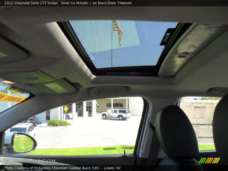 Silver Ice Metallic / Jet Black/Dark Titanium 2012 Chevrolet Sonic LTZ Sedan