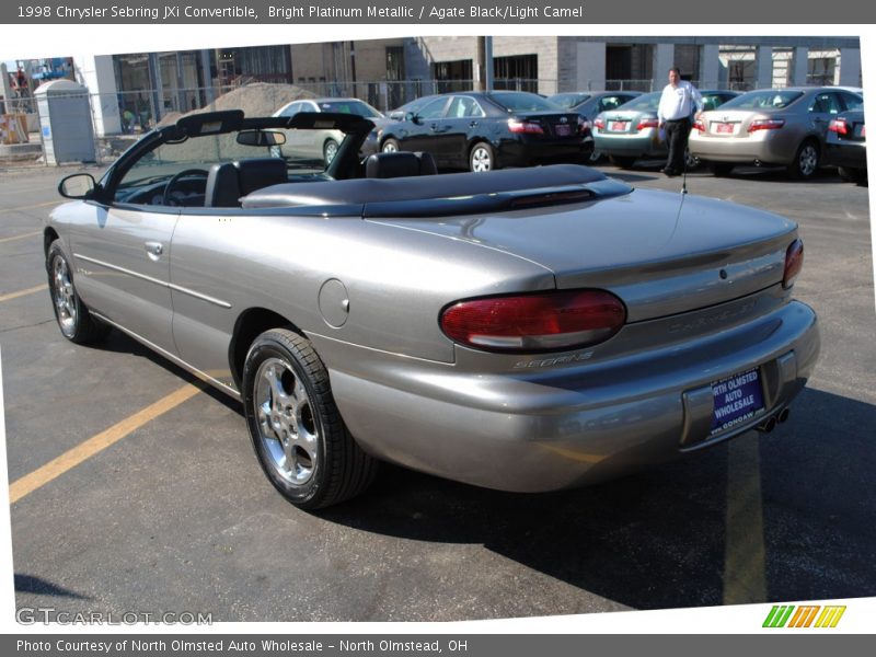 Bright Platinum Metallic / Agate Black/Light Camel 1998 Chrysler Sebring JXi Convertible