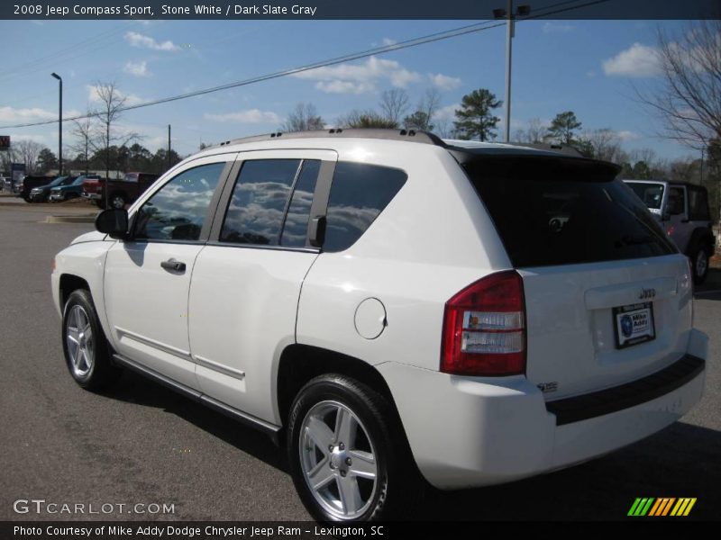 Stone White / Dark Slate Gray 2008 Jeep Compass Sport