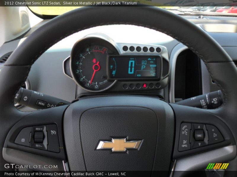 Silver Ice Metallic / Jet Black/Dark Titanium 2012 Chevrolet Sonic LTZ Sedan
