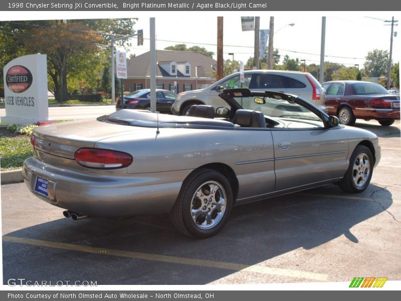 Bright Platinum Metallic / Agate Black/Light Camel 1998 Chrysler Sebring JXi Convertible
