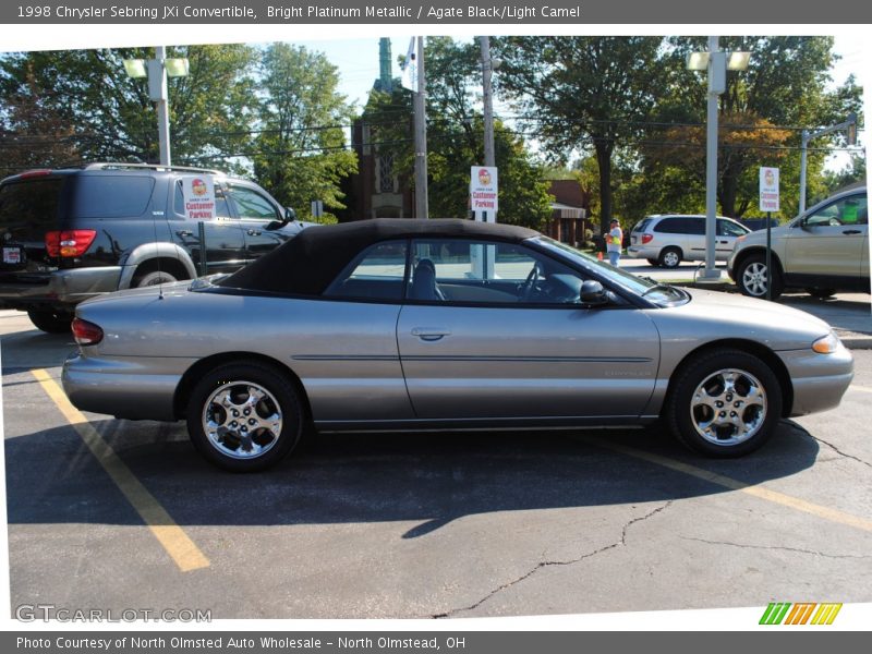Bright Platinum Metallic / Agate Black/Light Camel 1998 Chrysler Sebring JXi Convertible