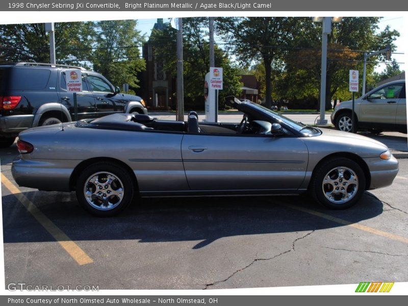 Bright Platinum Metallic / Agate Black/Light Camel 1998 Chrysler Sebring JXi Convertible