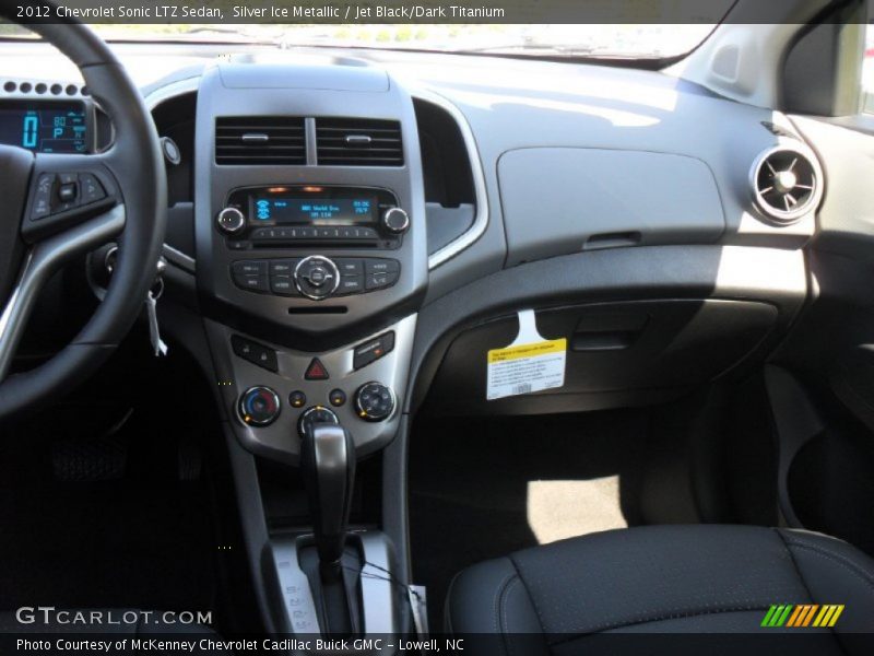 Silver Ice Metallic / Jet Black/Dark Titanium 2012 Chevrolet Sonic LTZ Sedan