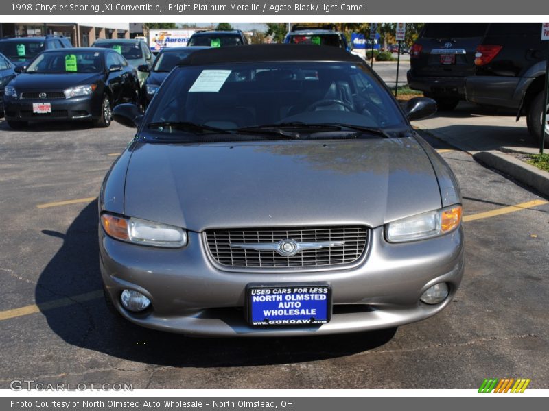 Bright Platinum Metallic / Agate Black/Light Camel 1998 Chrysler Sebring JXi Convertible