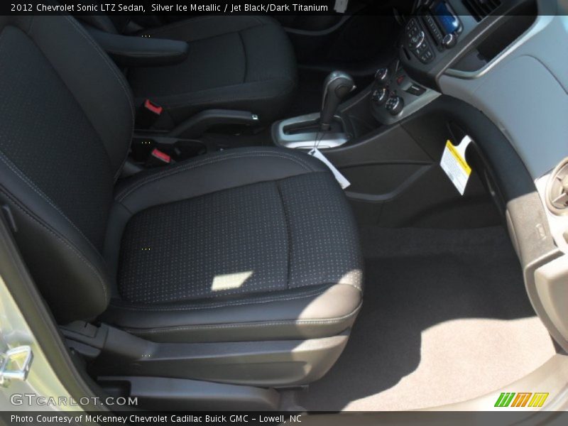 Silver Ice Metallic / Jet Black/Dark Titanium 2012 Chevrolet Sonic LTZ Sedan