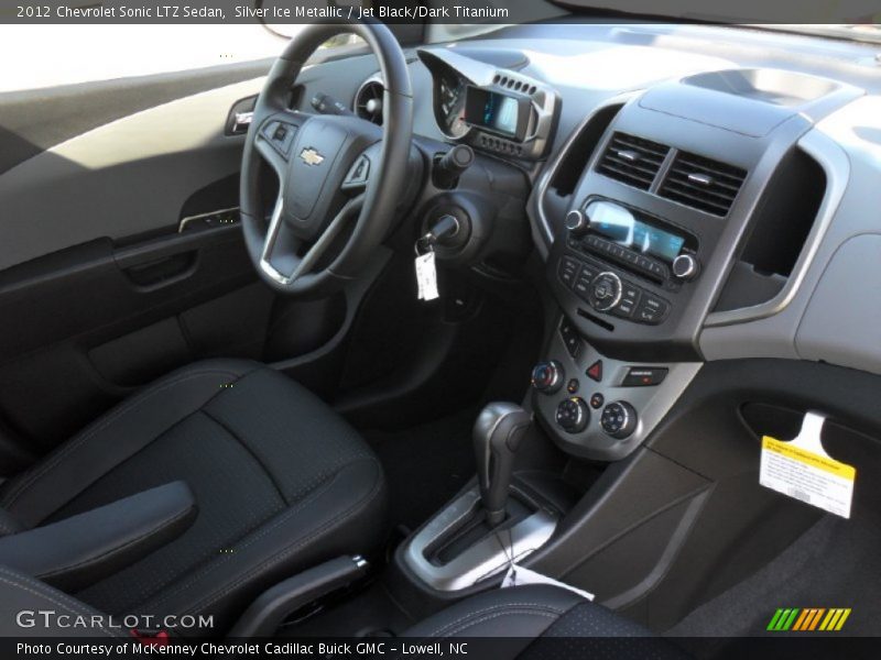 Silver Ice Metallic / Jet Black/Dark Titanium 2012 Chevrolet Sonic LTZ Sedan