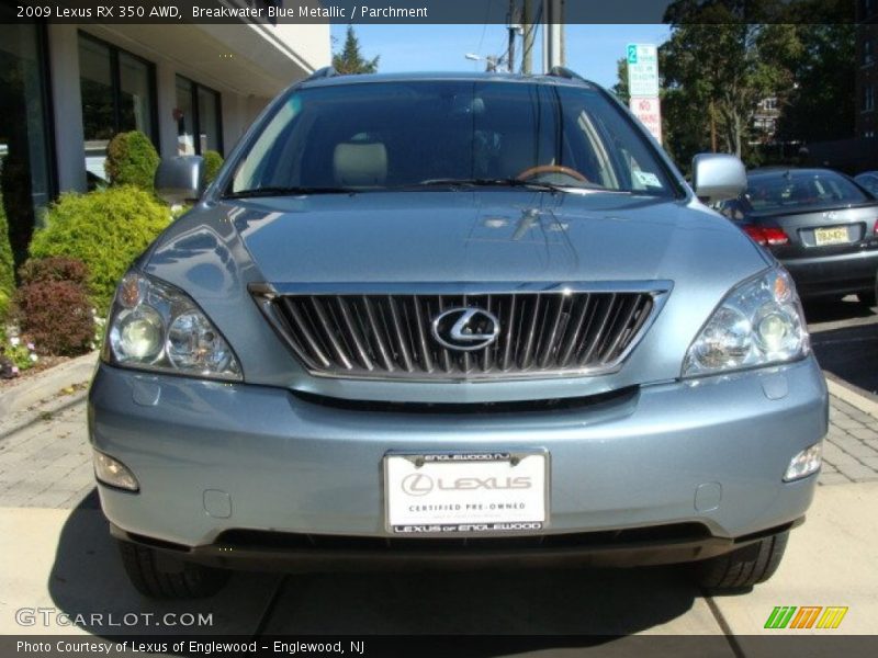 Breakwater Blue Metallic / Parchment 2009 Lexus RX 350 AWD