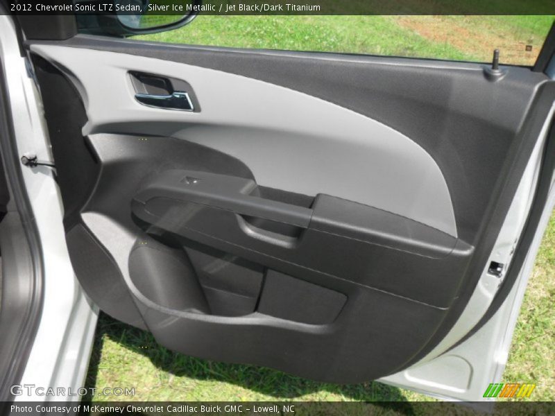 Silver Ice Metallic / Jet Black/Dark Titanium 2012 Chevrolet Sonic LTZ Sedan