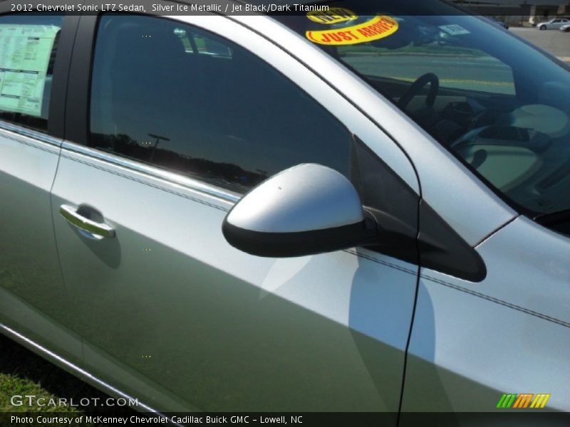 Silver Ice Metallic / Jet Black/Dark Titanium 2012 Chevrolet Sonic LTZ Sedan