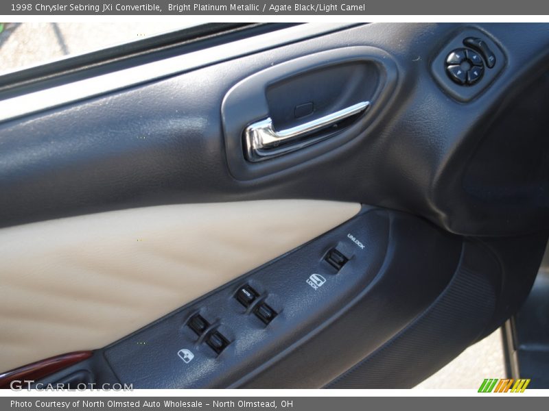 Bright Platinum Metallic / Agate Black/Light Camel 1998 Chrysler Sebring JXi Convertible