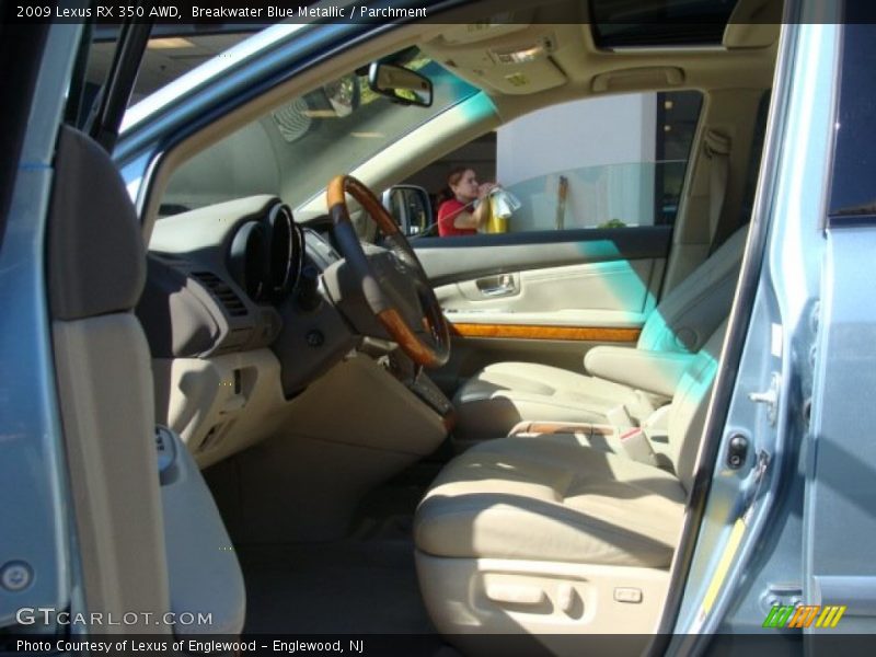 Breakwater Blue Metallic / Parchment 2009 Lexus RX 350 AWD