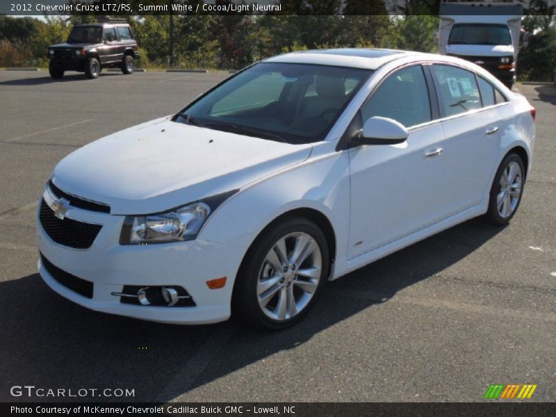 Summit White / Cocoa/Light Neutral 2012 Chevrolet Cruze LTZ/RS