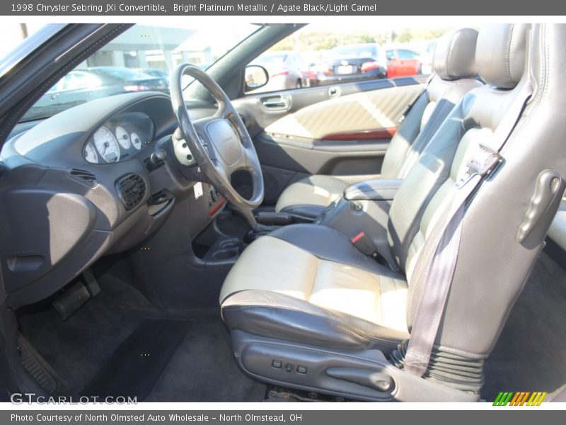  1998 Sebring JXi Convertible Agate Black/Light Camel Interior