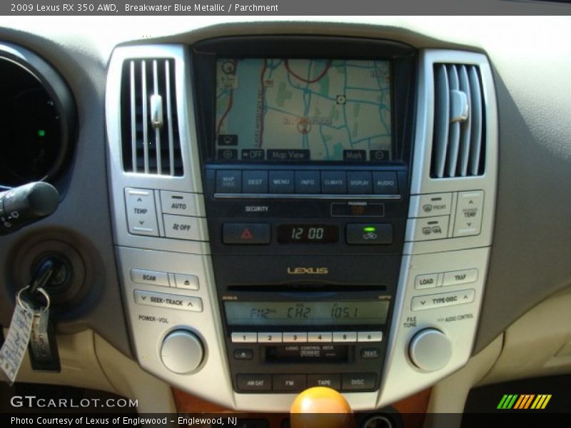 Breakwater Blue Metallic / Parchment 2009 Lexus RX 350 AWD