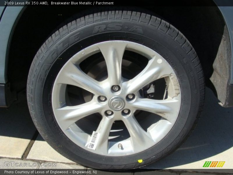 Breakwater Blue Metallic / Parchment 2009 Lexus RX 350 AWD