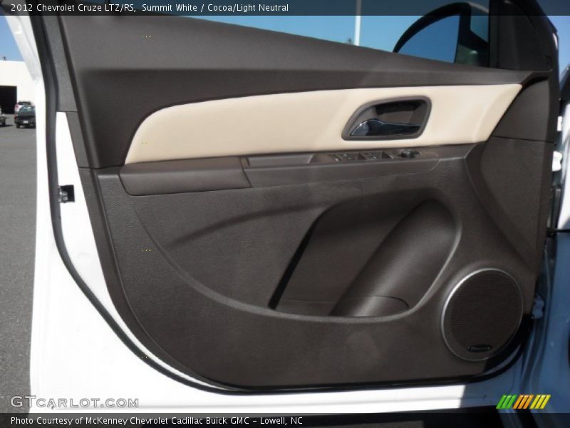 Summit White / Cocoa/Light Neutral 2012 Chevrolet Cruze LTZ/RS