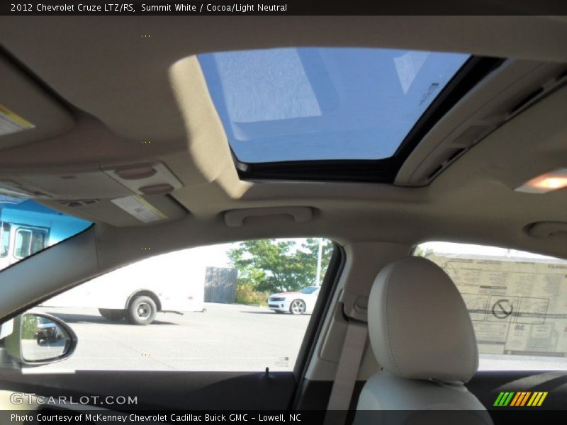 Summit White / Cocoa/Light Neutral 2012 Chevrolet Cruze LTZ/RS