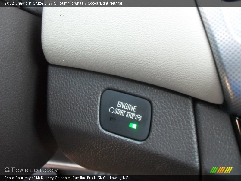 Summit White / Cocoa/Light Neutral 2012 Chevrolet Cruze LTZ/RS