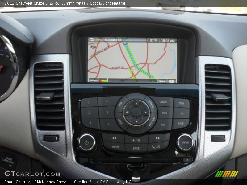 Navigation of 2012 Cruze LTZ/RS