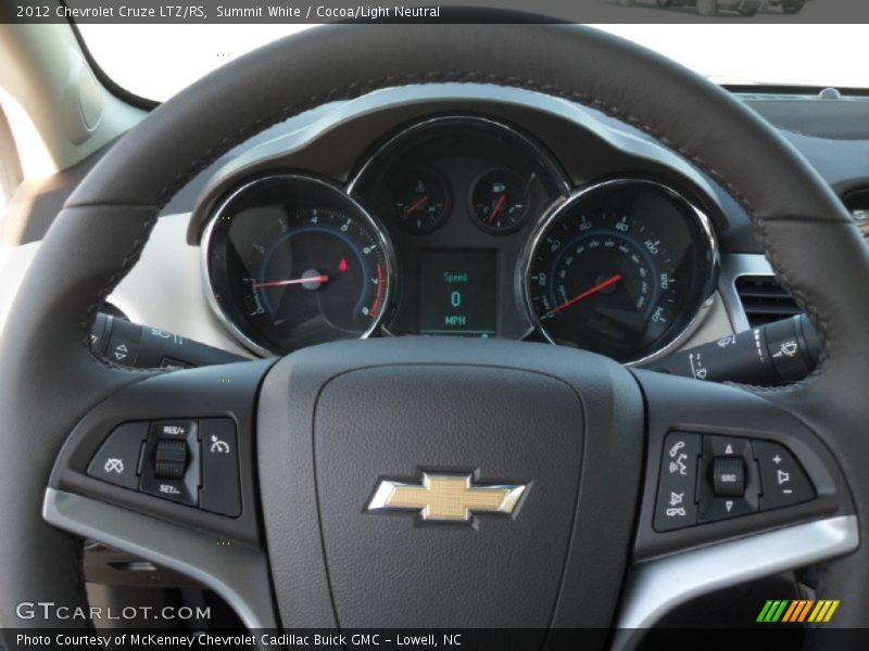 Summit White / Cocoa/Light Neutral 2012 Chevrolet Cruze LTZ/RS