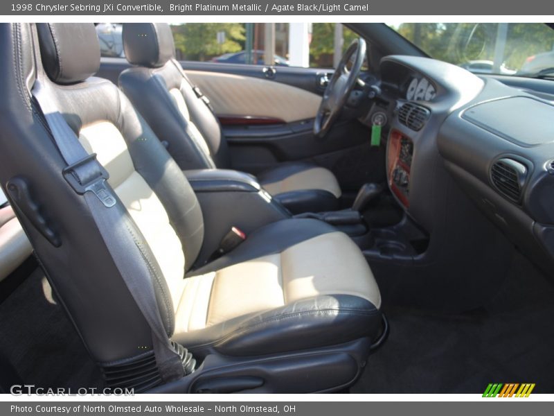  1998 Sebring JXi Convertible Agate Black/Light Camel Interior
