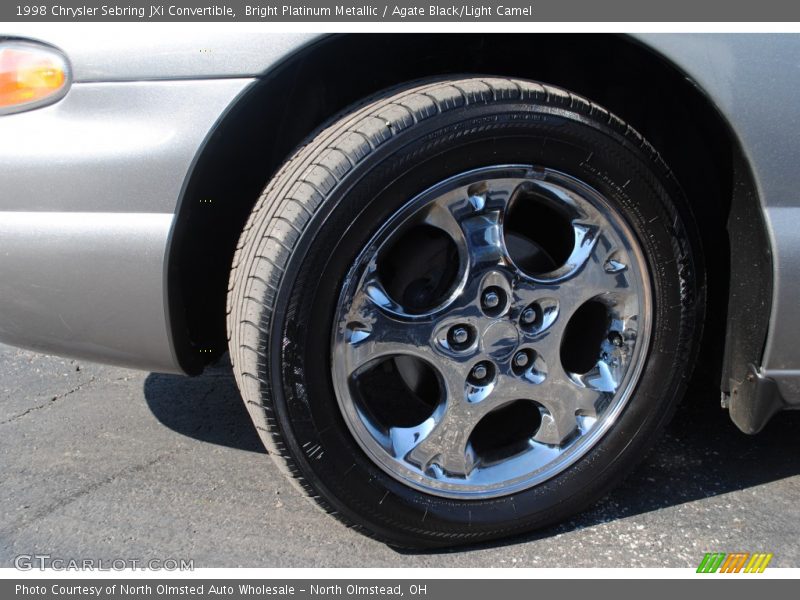 Bright Platinum Metallic / Agate Black/Light Camel 1998 Chrysler Sebring JXi Convertible