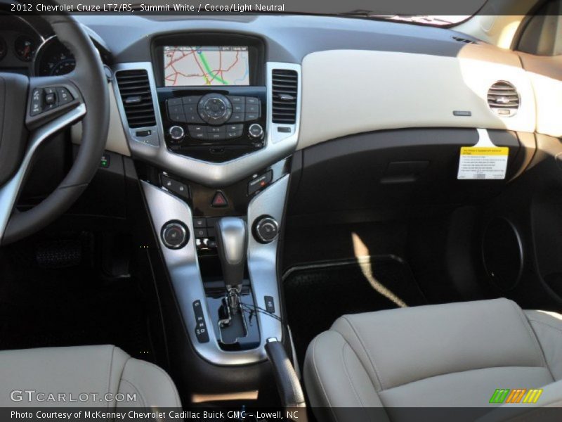 Summit White / Cocoa/Light Neutral 2012 Chevrolet Cruze LTZ/RS