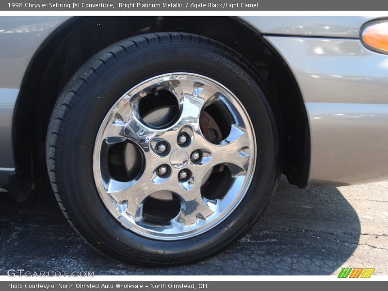 Bright Platinum Metallic / Agate Black/Light Camel 1998 Chrysler Sebring JXi Convertible