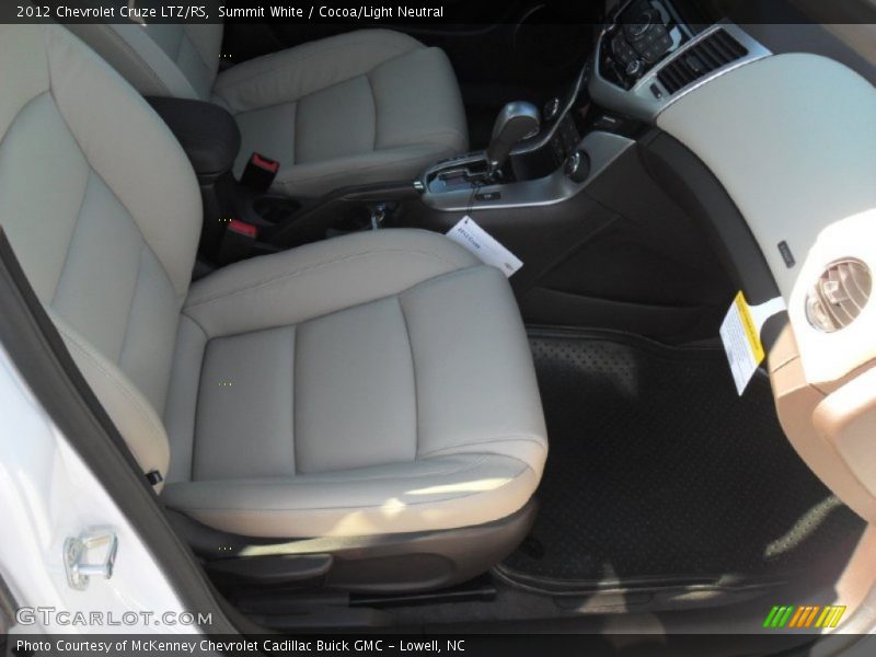 Summit White / Cocoa/Light Neutral 2012 Chevrolet Cruze LTZ/RS