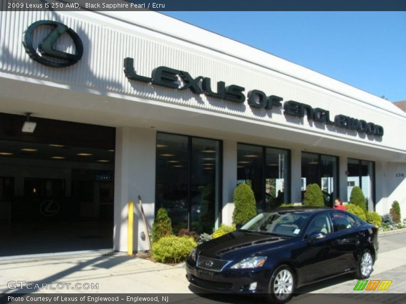 Black Sapphire Pearl / Ecru 2009 Lexus IS 250 AWD