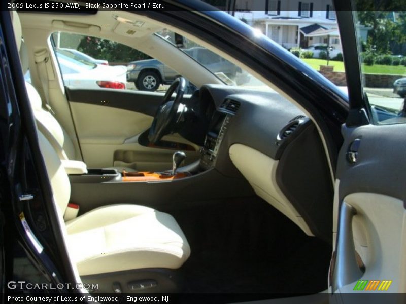 Black Sapphire Pearl / Ecru 2009 Lexus IS 250 AWD