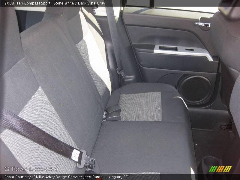 Stone White / Dark Slate Gray 2008 Jeep Compass Sport