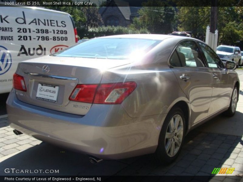 Moon Shell Mica / Light Gray 2008 Lexus ES 350