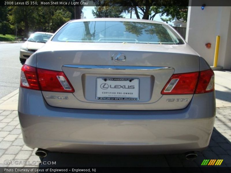 Moon Shell Mica / Light Gray 2008 Lexus ES 350