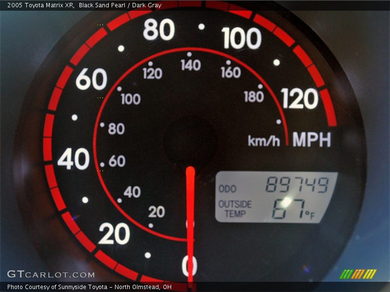 Black Sand Pearl / Dark Gray 2005 Toyota Matrix XR