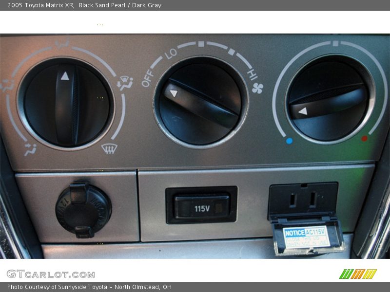Black Sand Pearl / Dark Gray 2005 Toyota Matrix XR