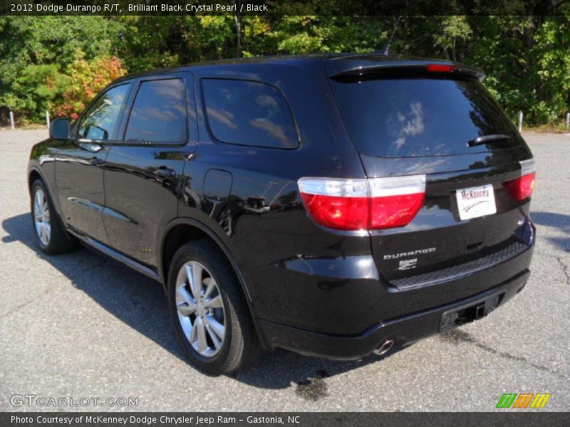 Brilliant Black Crystal Pearl / Black 2012 Dodge Durango R/T