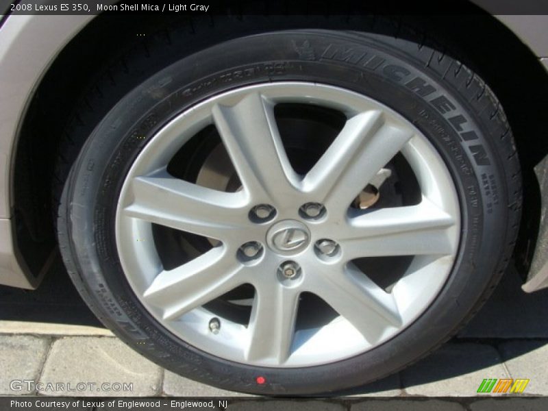 Moon Shell Mica / Light Gray 2008 Lexus ES 350
