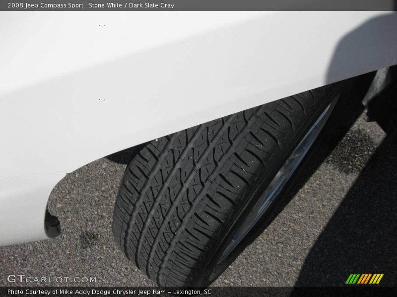 Stone White / Dark Slate Gray 2008 Jeep Compass Sport
