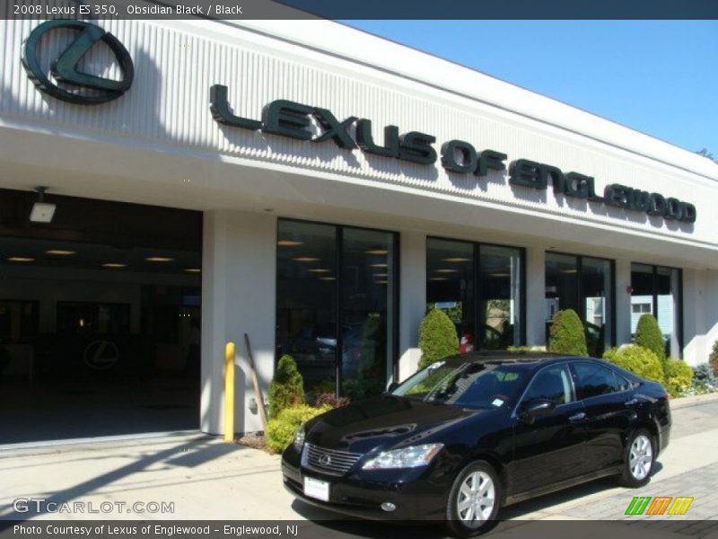 Obsidian Black / Black 2008 Lexus ES 350