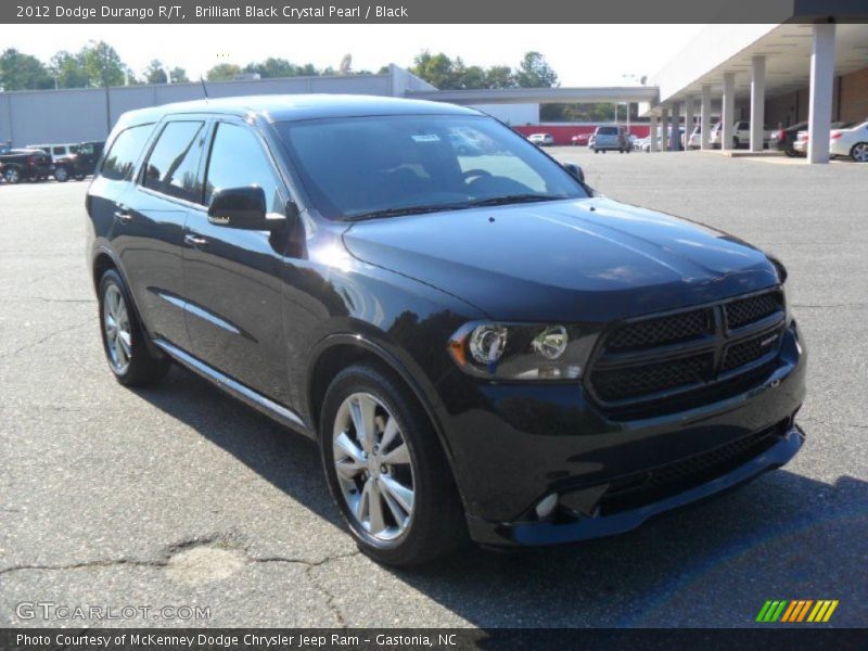Brilliant Black Crystal Pearl / Black 2012 Dodge Durango R/T
