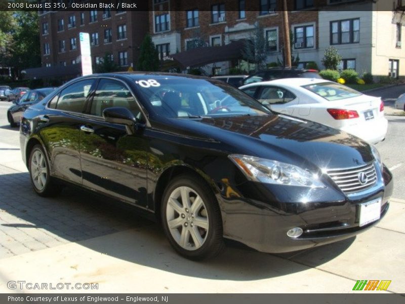 Obsidian Black / Black 2008 Lexus ES 350