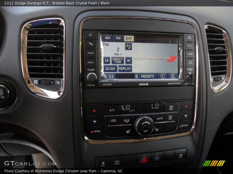 Brilliant Black Crystal Pearl / Black 2012 Dodge Durango R/T