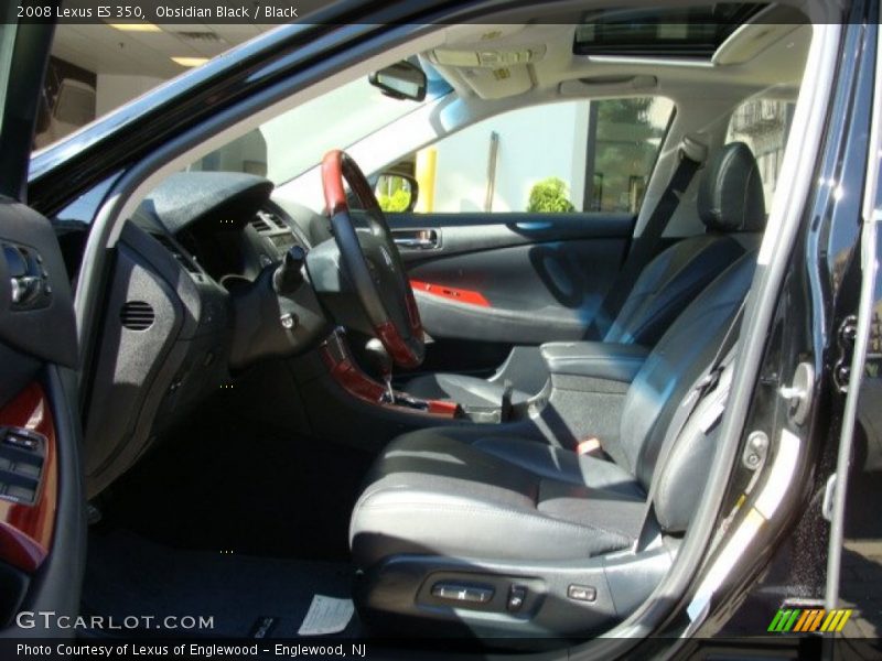 Obsidian Black / Black 2008 Lexus ES 350